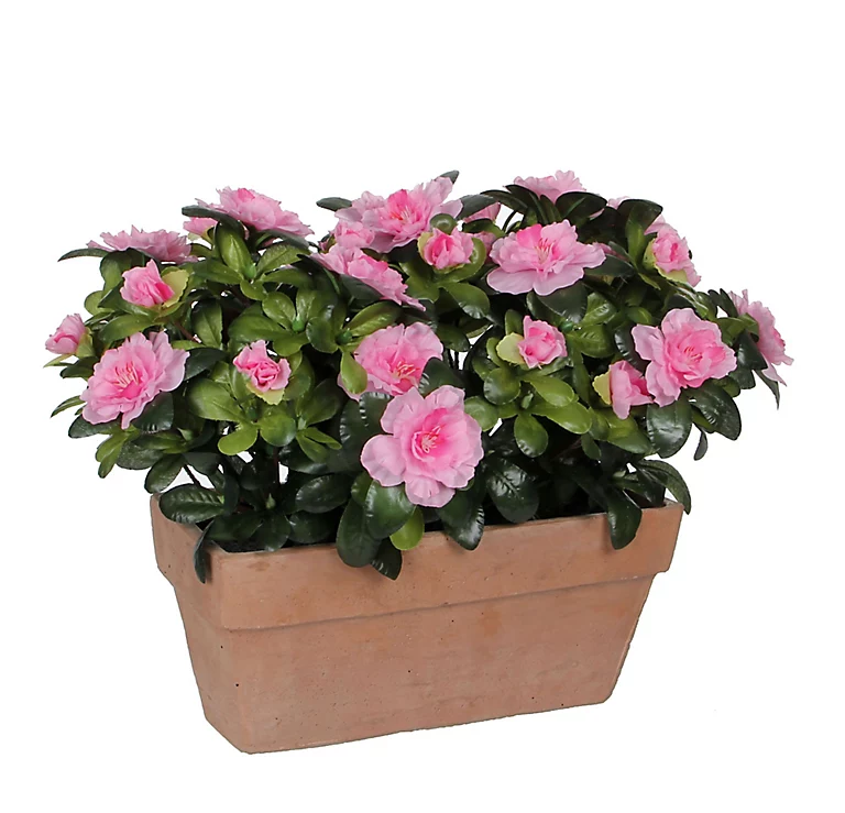 Castorama Azalea Rose Artificiel 29 X 13 X H.27 Cm En Jardinière 3 Castorama Azalea Rose Artificiel 29 X 13 X H.27 Cm En Jardinière