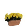 Castorama Begonia Jaune Artificiel En Jardinière Slate Terra 29 X 13 X H.25 Cm