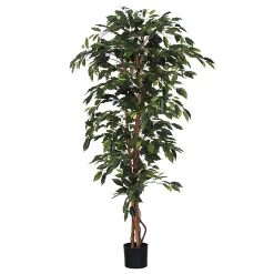 Castorama Ficus Vert Artifciel En Pot Plastique ø100 X H.180 Cm