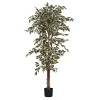 Castorama Ficus Vert Panache Artificiel En Pot Plastique ø90 X H.180 Cm