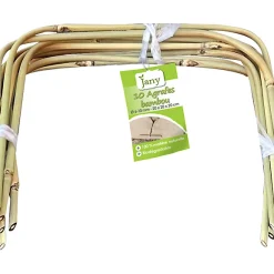 Castorama Lot De 10 Agrafes Jany H. 20 Cm X L. 20 Cm Bambou