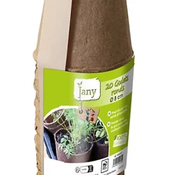Castorama Lot De 20 Godets De Culture Rond Jany Ø 8 Cm Fibre De Bois
