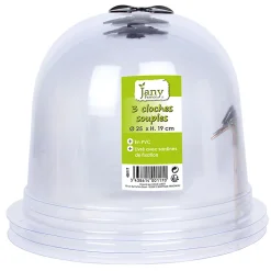 Castorama Lot De 3 Cloches à Salade Jany Ø 25 Cm X H. 19 Cm Transparent
