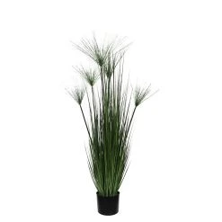 Castorama Papyrus Artificiel En Pot Plastique Vert ø17 X H.127 Cm